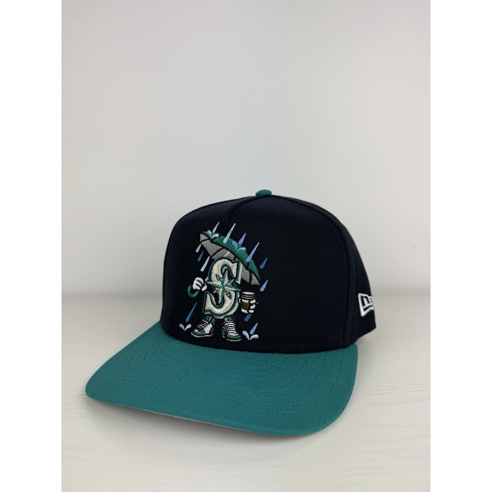 Rare New Era 59FIFTY Seattle Mariners Cartoon Pack Fitted Hat Size7 3/8 Sold Out